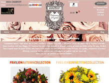 Tablet Screenshot of pavilionflowers.com